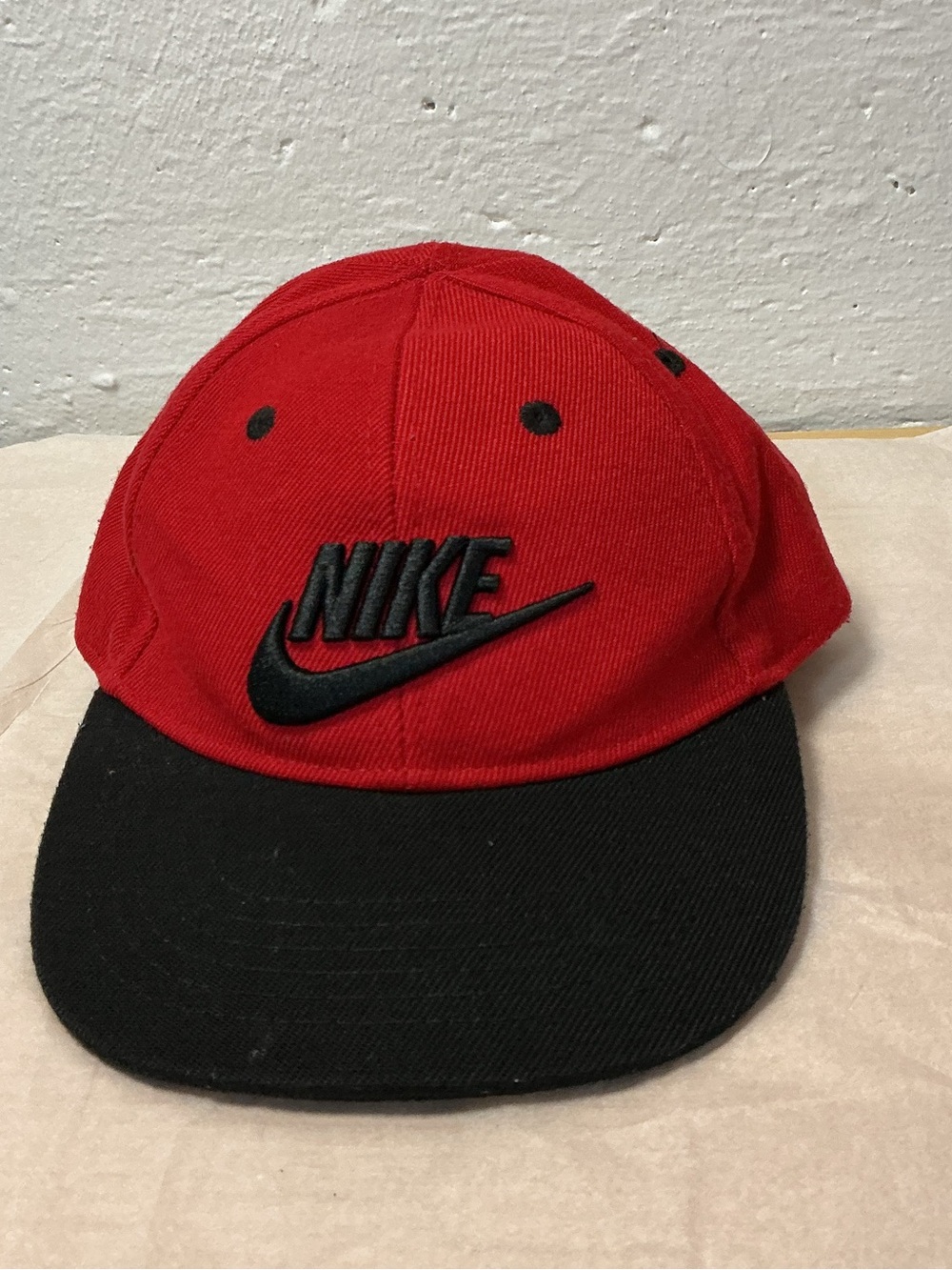 Nike Toddler Red and Black Embroidered Logo Hat